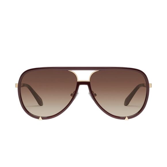 Quay Australia Accessories - QUAY NEW Sunglasses High Profile in Espresso Brown Lens
